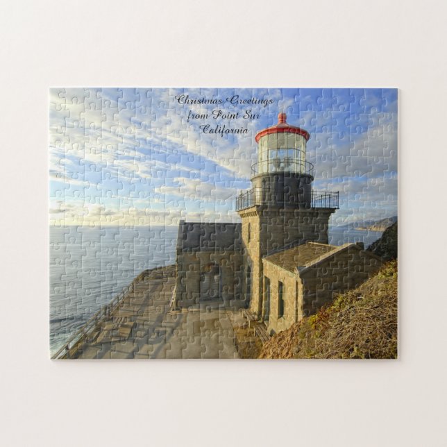 Point Sur California. Jigszle Puzzle Pussel (Horisontell)