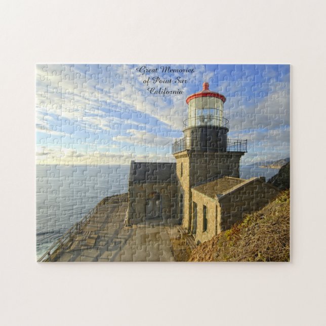 Point Sur California. Jigszle Puzzle Pussel (Horisontell)