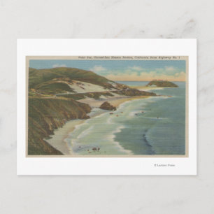 Point Sur, Carmel San Simeon Section, Hwy 1 View Vykort