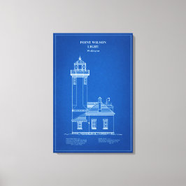 Point Wilson Lighthouse - Washington – AD Canvastryck