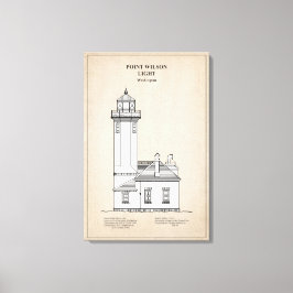 Point Wilson Lighthouse - Washington - SBD Canvastryck