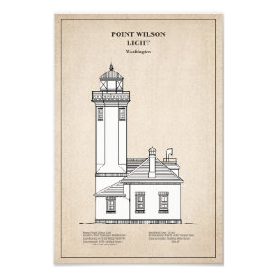 Point Wilson Lighthouse - Washington - SBD Fototryck