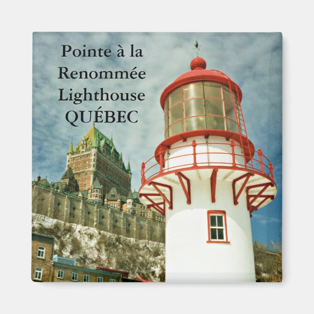 Pointe à la Renommée Lighthouse, Québec Magnet (Framsidan)