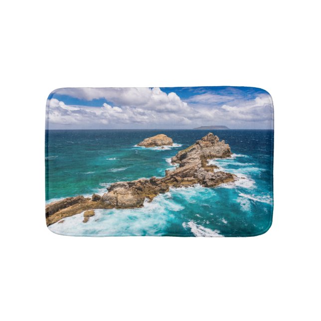 Pointe des Chateaux, Grande-Terre, Guadeloupe #2 Badrumsmatta (Framsidan)