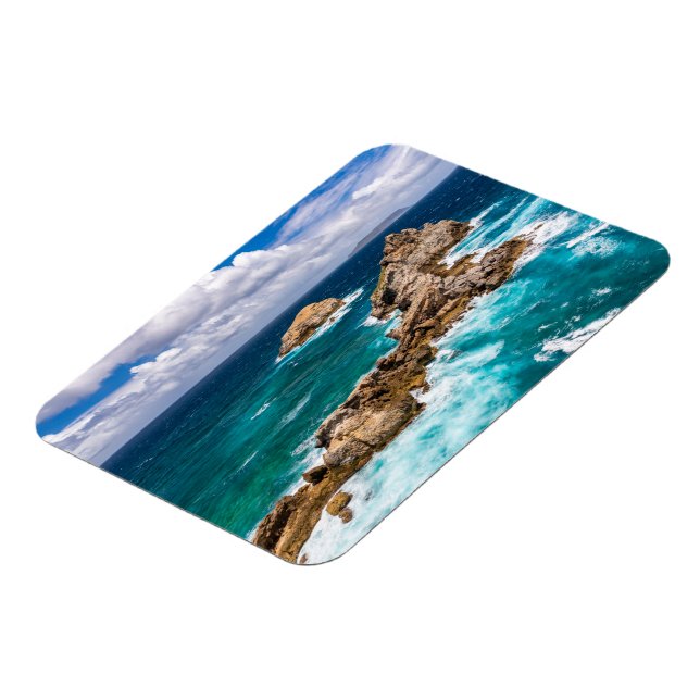 Pointe des Chateaux, Grande-Terre, Guadeloupe #2 Magnet (Vänstra Sidan)