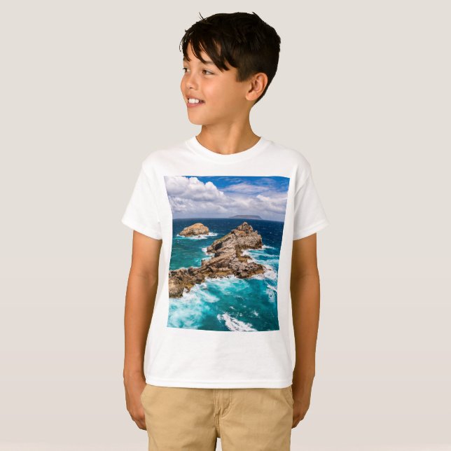 Pointe des Chateaux, Grande-Terre, Guadeloupe #2 T Shirt (Hel framsida)