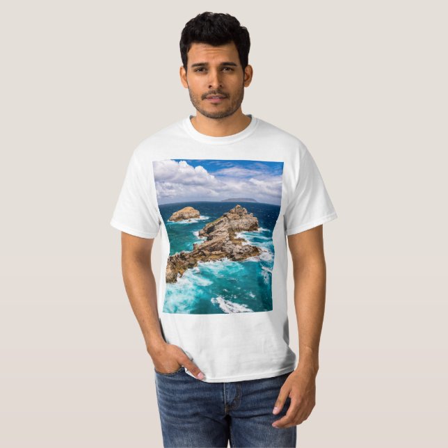 Pointe des Chateaux, Grande-Terre, Guadeloupe #2 T Shirt (Hel framsida)
