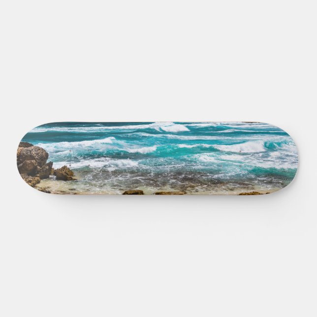 Pointe des Chateaux, Grande-Terre, Guadeloupe Mini Skateboard Bräda 18,5 Cm (Horz)