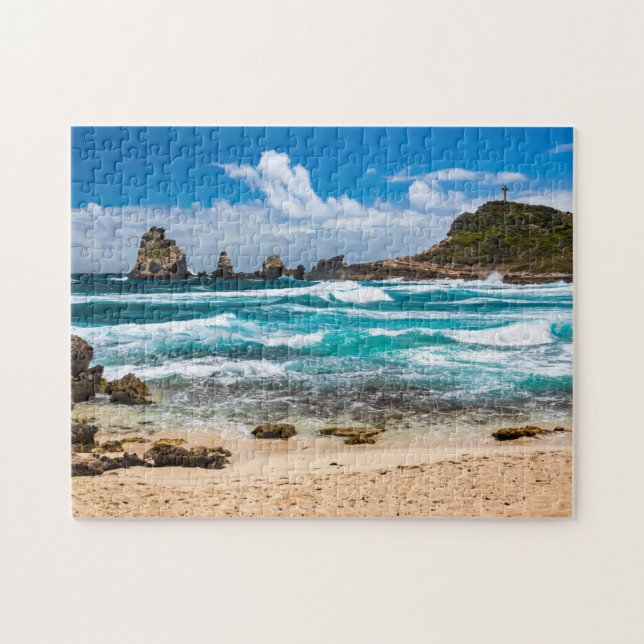 Pointe des Chateaux, Grande-Terre, Guadeloupe Pussel (Horisontell)