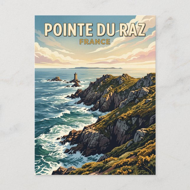 Pointe du Raz Frankrike Vykort (Framsida)