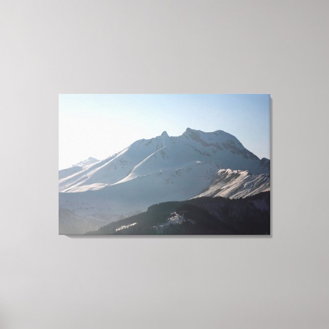 Pointe Percee Morzin Frankrike Helgdag Card Canvastryck (Framsida)