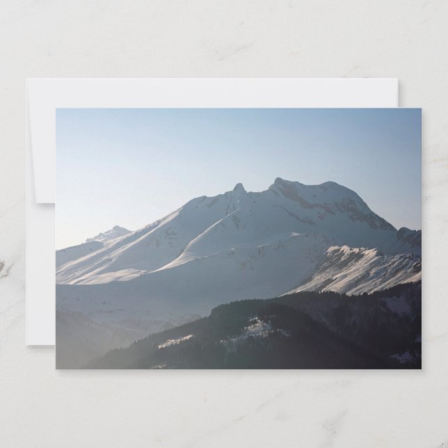 Pointe Percee Morzin Frankrike Helgdag Card Julkort (Framsida)