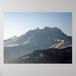 Pointe Percee Morzin Frankrike Helgdag Card Poster