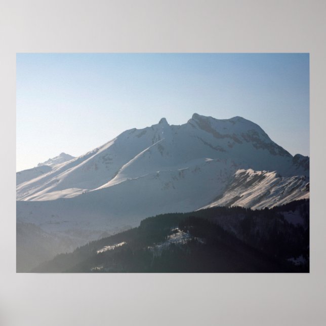 Pointe Percee Morzin Frankrike Helgdag Card Poster (Framsidan)