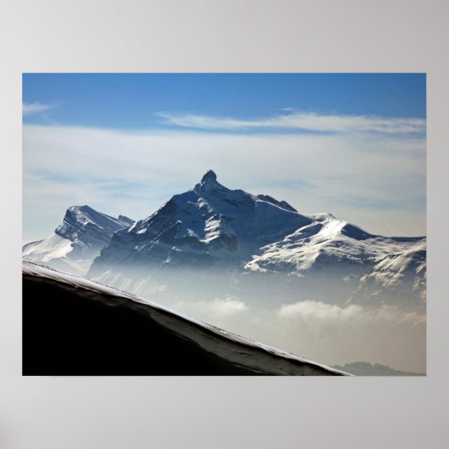 Pointe Percee Morzine Frankrike Helgdag Card Poster (Framsidan)
