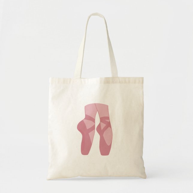 Pointe shoe basic tote tygkasse (Framsidan)