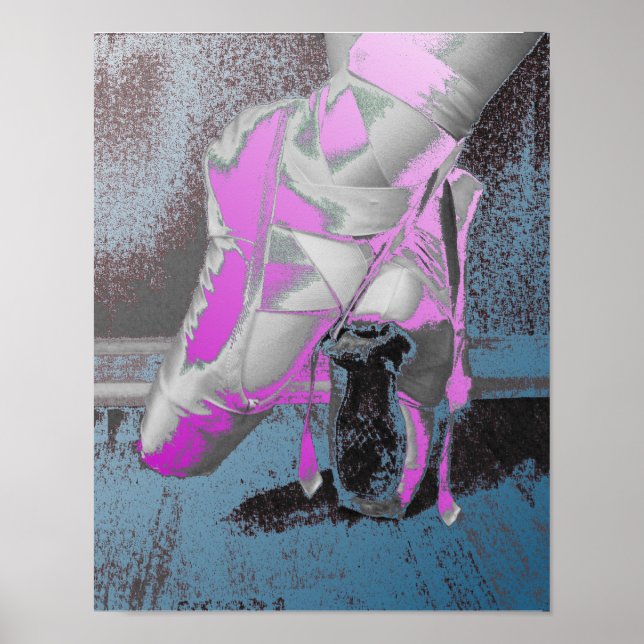 Pointe Shoes Ballet Dance Poster (Framsidan)