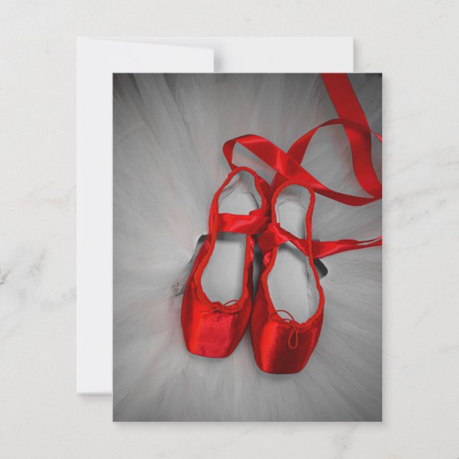 Pointe Shoes Julkort (Framsida)