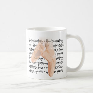 Pointe skor balett kaffemugg