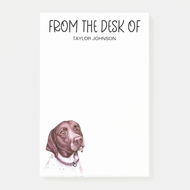 Pointer Älskare Post-it Block (Framsida)