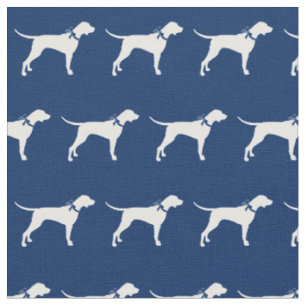 Pointer Hund Silhouette Pet Navy Blue Tyg