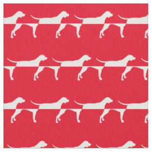 Pointer Hund Silhouette Pet Red Tyg