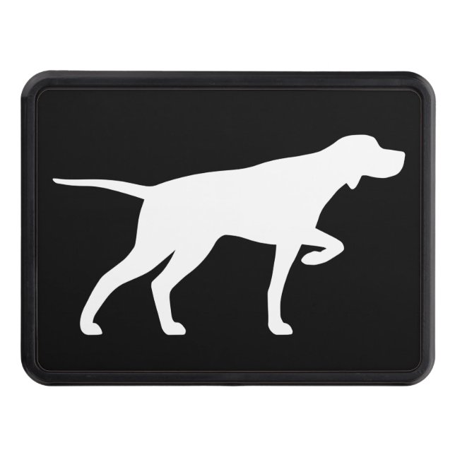 Pointer Hund Silhouette Tow Hitch Cover Dragkroksskydd (Framsidan)