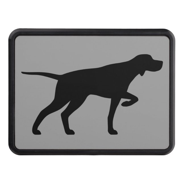 Pointer Hund Silhouette Tow Hitch Cover Dragkroksskydd (Framsidan)