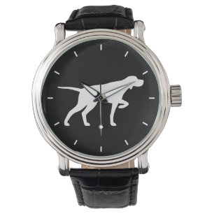 Pointer Hund Silhouette Wristwatch Armbandsur