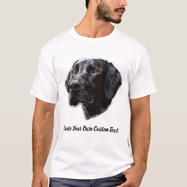 Pointer Hund Skapa Din Egen Anpassad Text  T Shirt (Framsida)