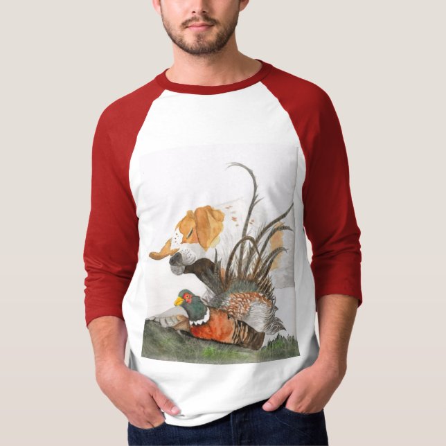 Pointer och fasan t shirt (Framsida)