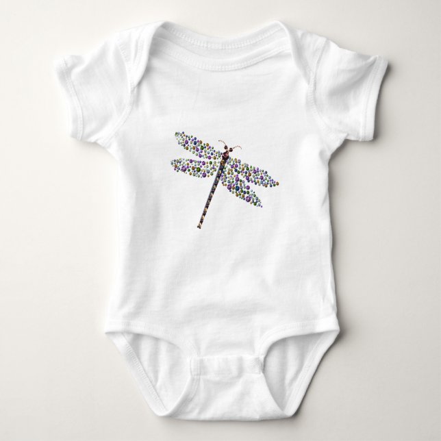 Pointilist drakefluga tee (Framsida)
