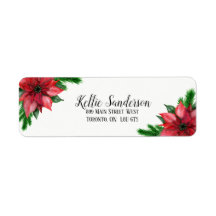 Pointsetta Returetiketters