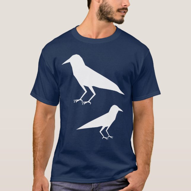 Pointy kråkor på din skjorta tee shirt (Framsida)