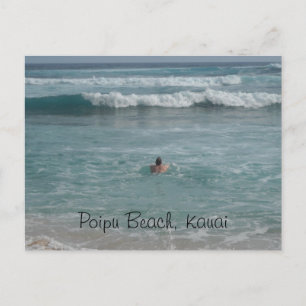Poipu Beach Kauai Vykort