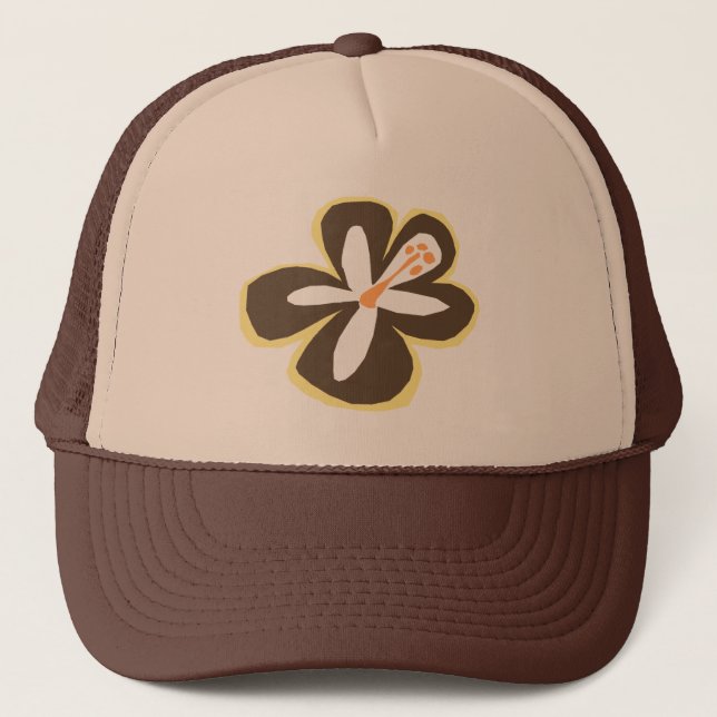 "Poipu blomma" truckerkeps (Framsida)