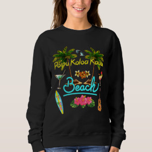 Poipu Koloa Kauai Beach Sommaren Handflatan Surfa T Shirt