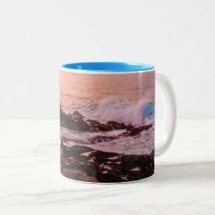 Poipu Sunrise, Kauai, Hawaii Två-Tonad Mugg