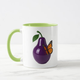 Poire et papillon mugg