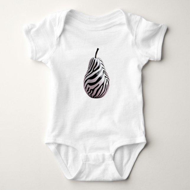 Poire Zèbre – Zebra Pear T Shirt (Framsida)