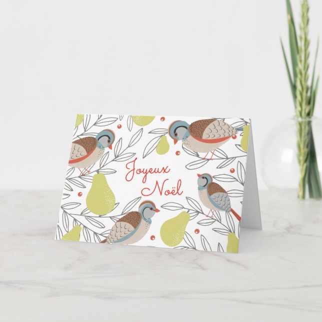 Poirier Carte de Noël Helgkort (Framsida)