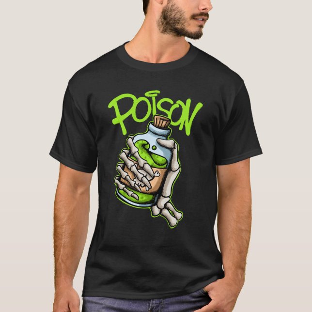 Poison Bottle streetwear  T Shirt (Framsida)