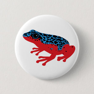 Poison Dart Frog Button Knapp