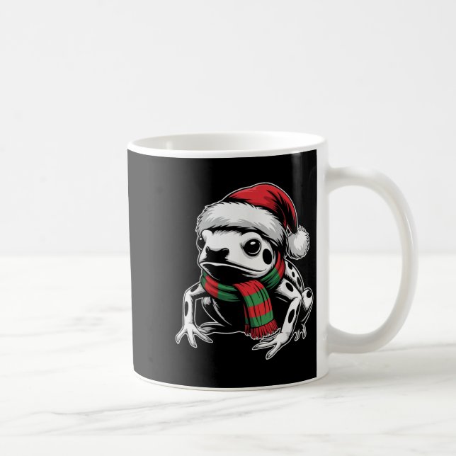 Poison Dart Frog Julafton Santa Hat Scarf jul Co Kaffemugg (Höger)