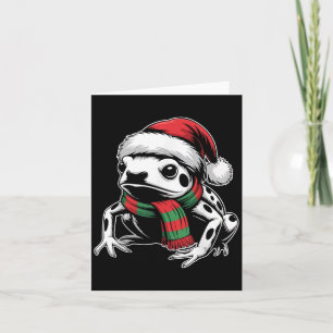 Poison Dart Frog Julafton Santa Hat Scarf jul Co Kort