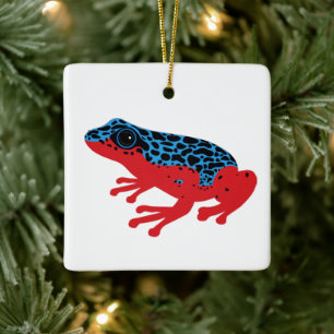 Poison Dart Frog Julgransprydnad Keramik