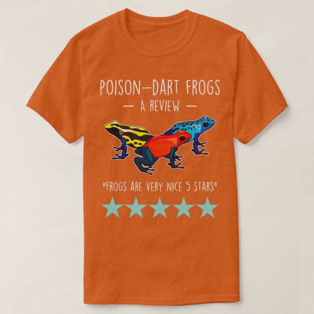 Poison Dart Frog Review T Shirt (Design framsida)