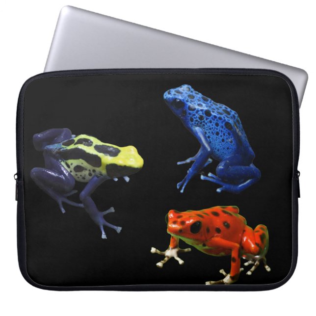 Poison Dart Frogs Laptop Fodral (Framsidan)