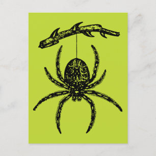 Poison Grönt Spider-vykort Vykort