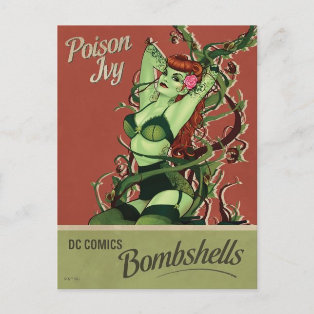 Poison Ivy Bombshell Vykort (Framsida)